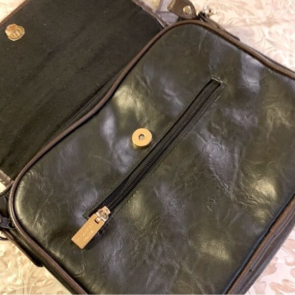 Mondani NY Crossbody Handbag Satchel Vegan Leather Removable Strap Top Strap - Picture 10 of 11
